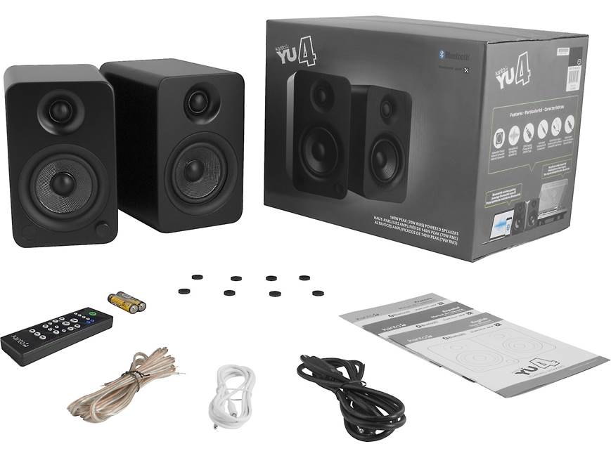 カントナ4 Kanto YU4 (Matte Black) Powered stereo speakers with Bluetooth