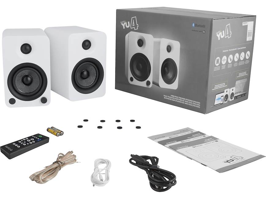 Kanto YU4 (Matte White) Powered stereo speakers with Bluetooth
