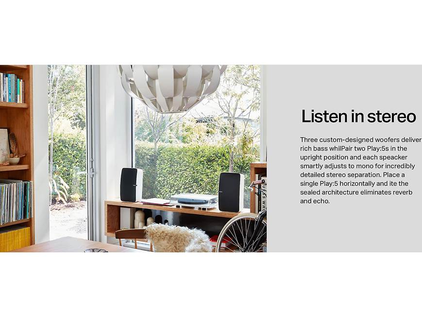 Sonos Play:5 (White) Wireless streaming music speaker with Apple