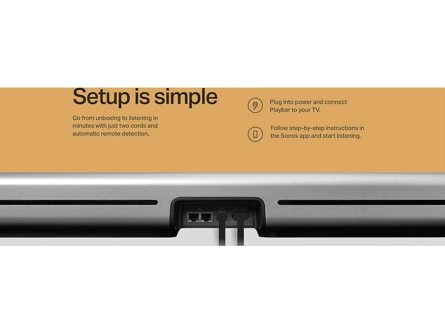 Sonos Playbar TV sound bar/wireless music system at Crutchfield Canada