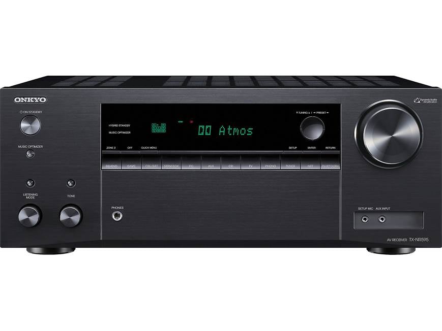 Onkyo TX-NR595 (2019 model) 7.2-channel home theatre receiver with