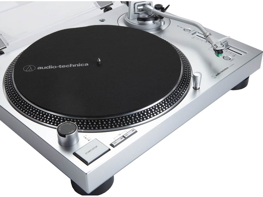 Audio-Technica LP-120XUSB (Silver) Manual direct-drive turntable