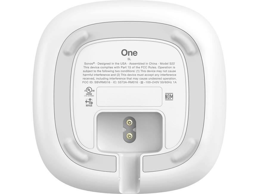 Sonos One SL (White) Wireless streaming music speaker with Apple
