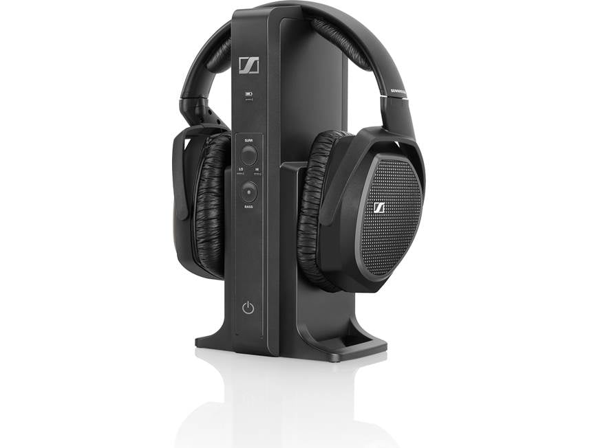 Sennheiser RS 175 Wireless TV headphones with transmitter at