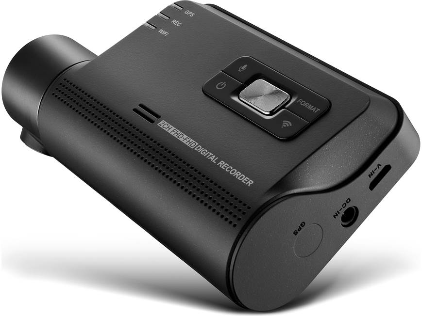 Thinkware F800PRO HD dash cam with built-in GPS and driver