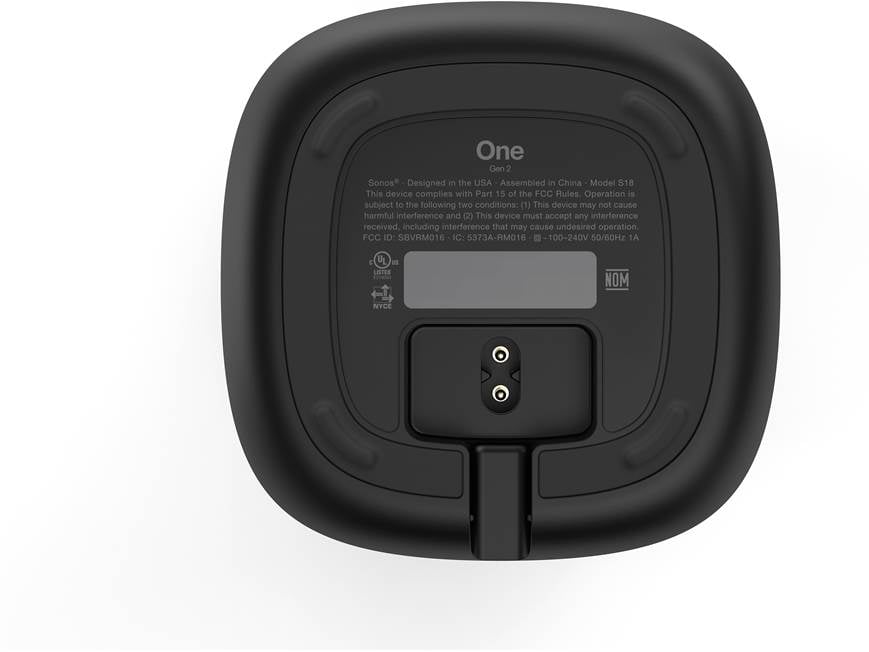 Sonos One (Black) Wireless streaming smart speaker with built-in