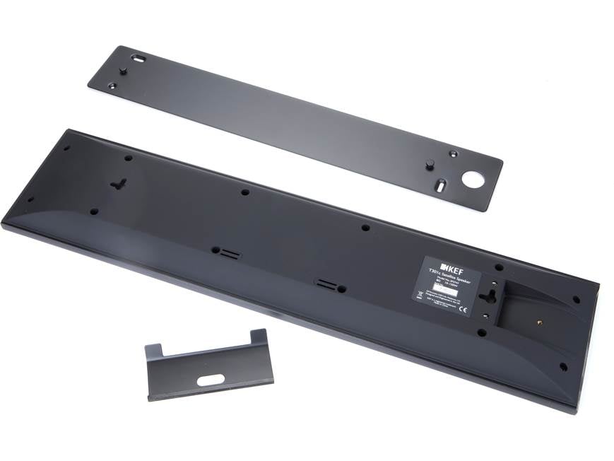 KEF T301C (Black) Ultra-thin wall-mountable centre channel speaker