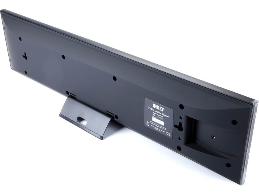 KEF T301C (Black) Ultra-thin wall-mountable centre channel speaker
