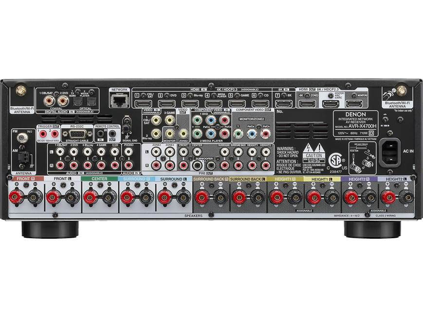 アンプ Denon AVR-X4000-K Denon AVR-X4700H 9.2-channel home theatre receiver with Wi-Fi
