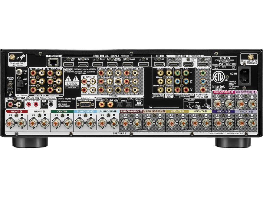 Denon AVR-X6700H 11.2-channel home theatre receiver with Wi-Fi