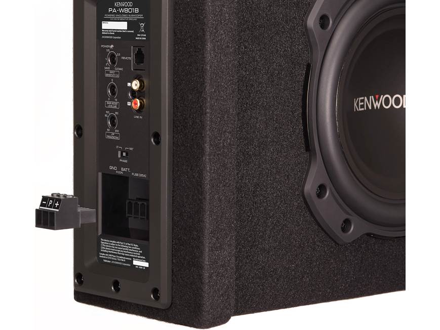 Kenwood PA-W801B Ported powered subwoofer enclosure with 8