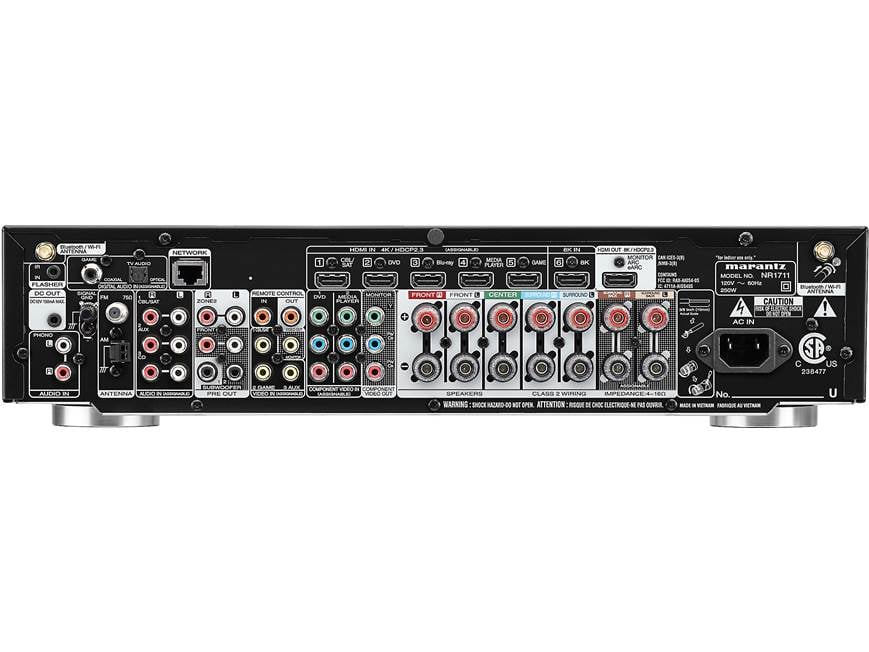 Marantz NR1711 7.2-channel slimline home theatre receiver with Wi