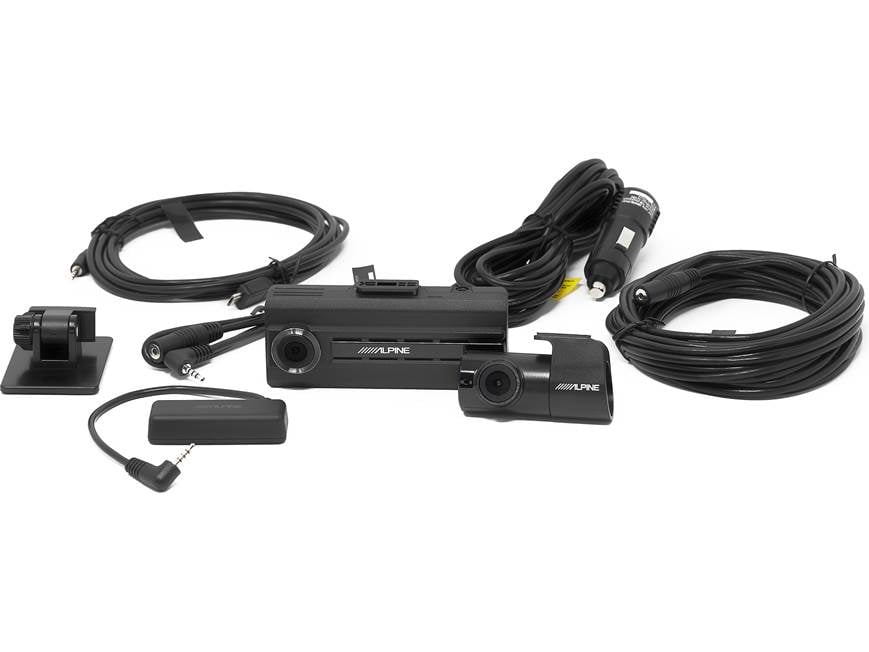 Alpine DVR-C310R HD dash cam with Wi-Fi and included rear-view cam