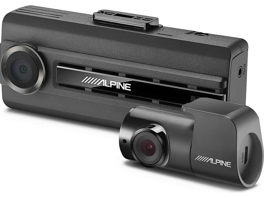 Alpine DVR-C310R HD dash cam with Wi-Fi and included rear-view cam