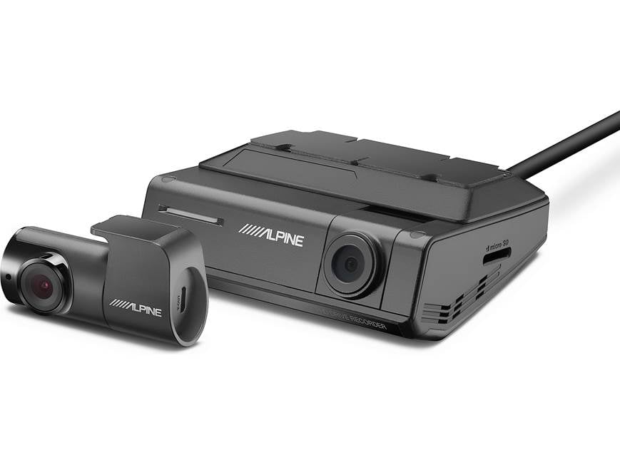 Alpine DVR-C320R HD dash cam with Wi-Fi and included rear-view cam