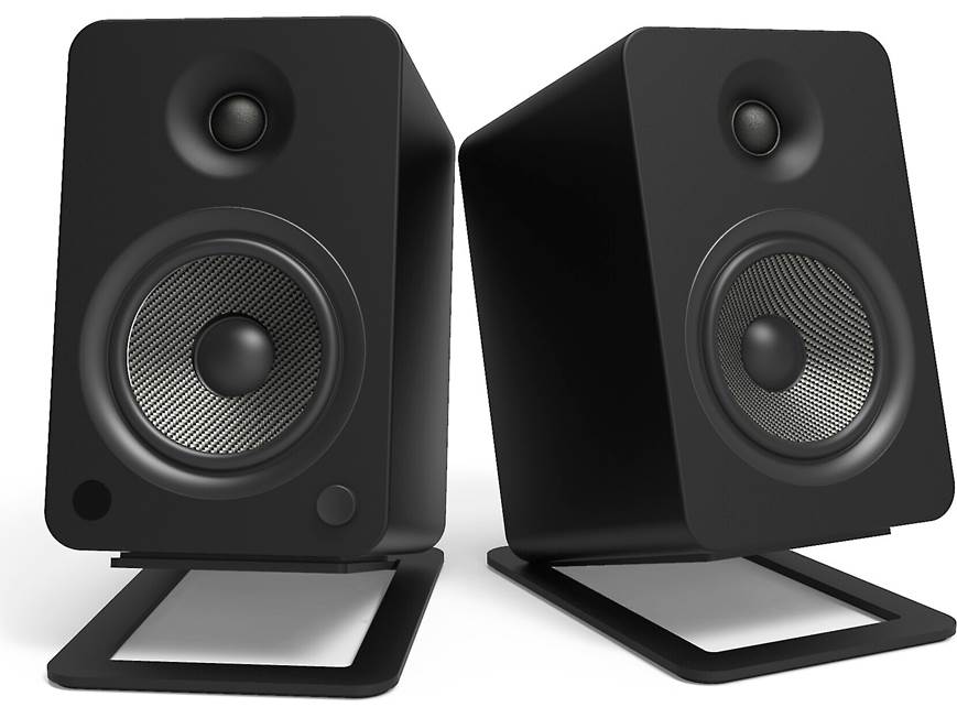 Kanto S6 (Black) Desktop speaker stands for Kanto YU6 and TUK