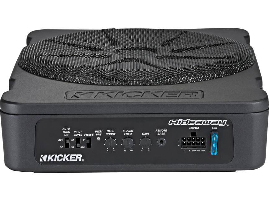 Kicker 46HS10 Hideaway™ compact powered subwoofer with 10