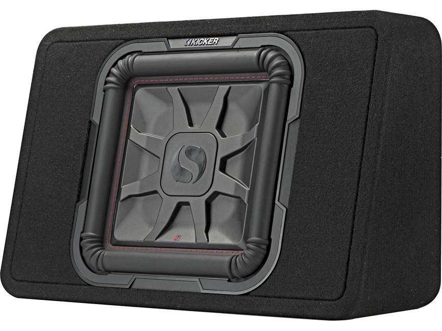 Kicker 46TL7T122 Sealed 2-ohm enclosure with single square L7T