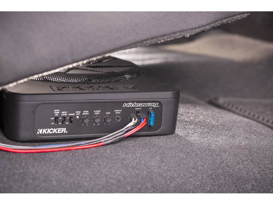 Kicker 46HS10 Hideaway™ compact powered subwoofer with 10