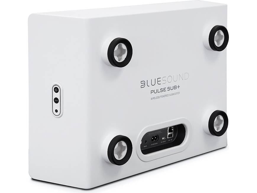 Bluesound PULSE SUB+ (White) Wireless powered subwoofer for