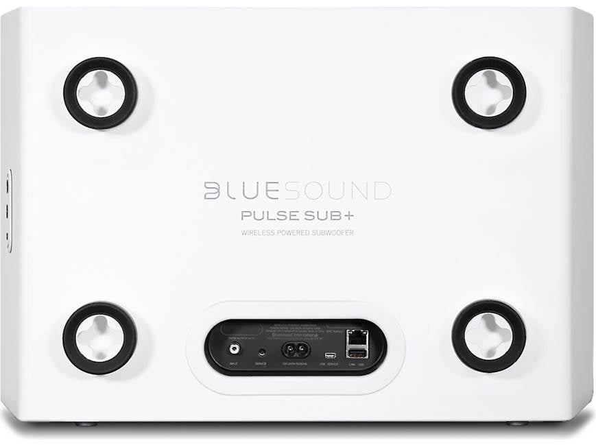 Bluesound PULSE SUB+ (White) Wireless powered subwoofer for