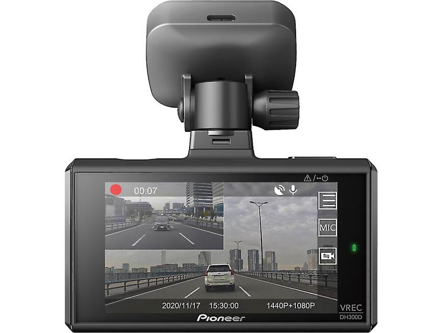 アクセサリー Pioneer Carrozzeri VREC-DH300D Pioneer VREC-DH300D HD dash cam with rear-view cam at Crutchfield