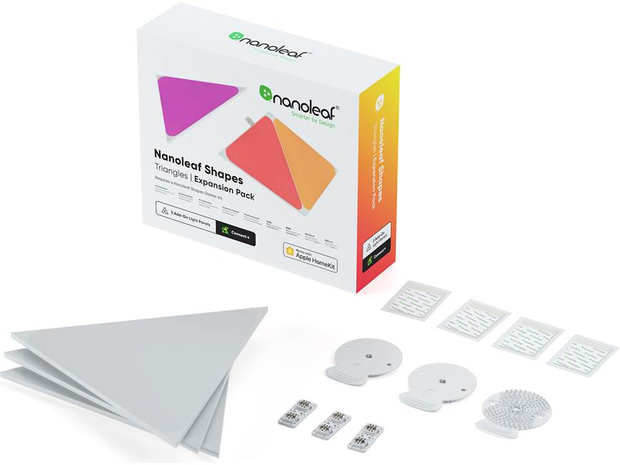 Nanoleaf Shapes Expansion Pack (3 Triangles) Add-on panels for