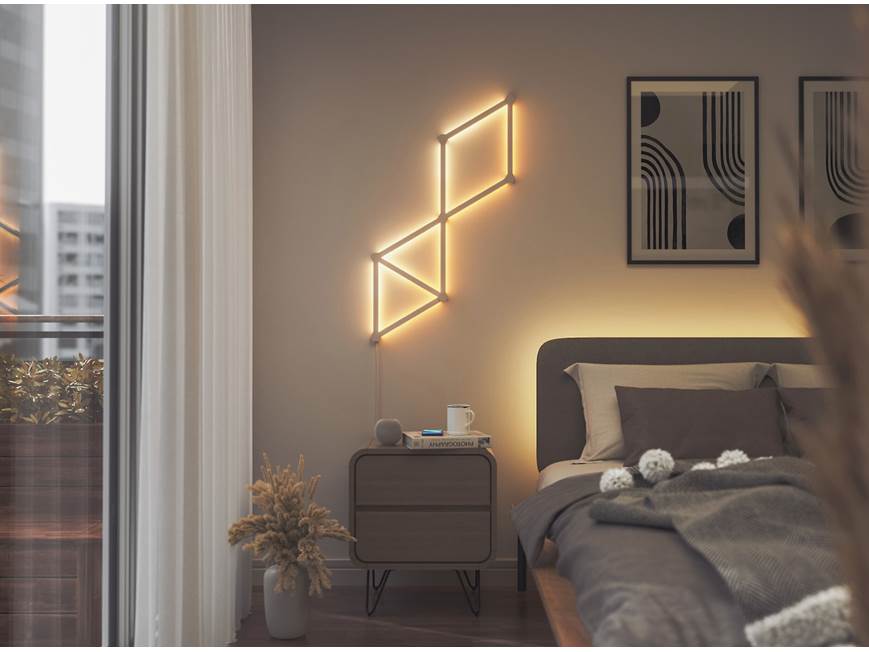 Nanoleaf Lines Smarter Kit Base kit with 9 smart light bars at