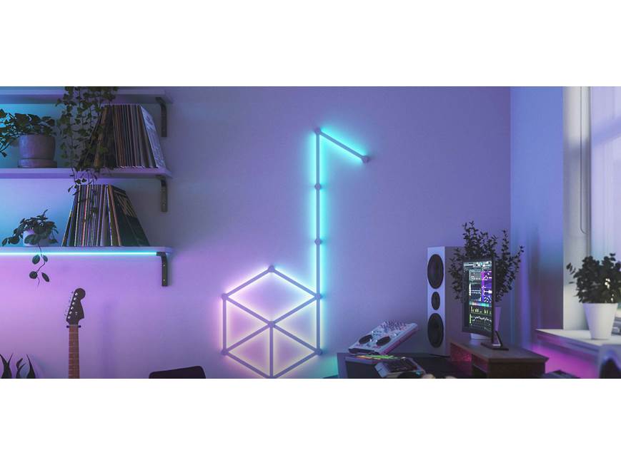 Nanoleaf Lines スマーターキット 11本 LEDライトバー Nanoleaf Lines Smarter Kit Base kit with 9 smart light bars at