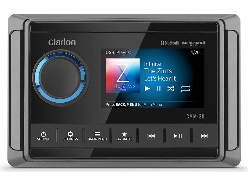 Clarion CMM-30 Marine digital media receiver with 3 Clarion CMM-30 Marine digital media receiver with 3