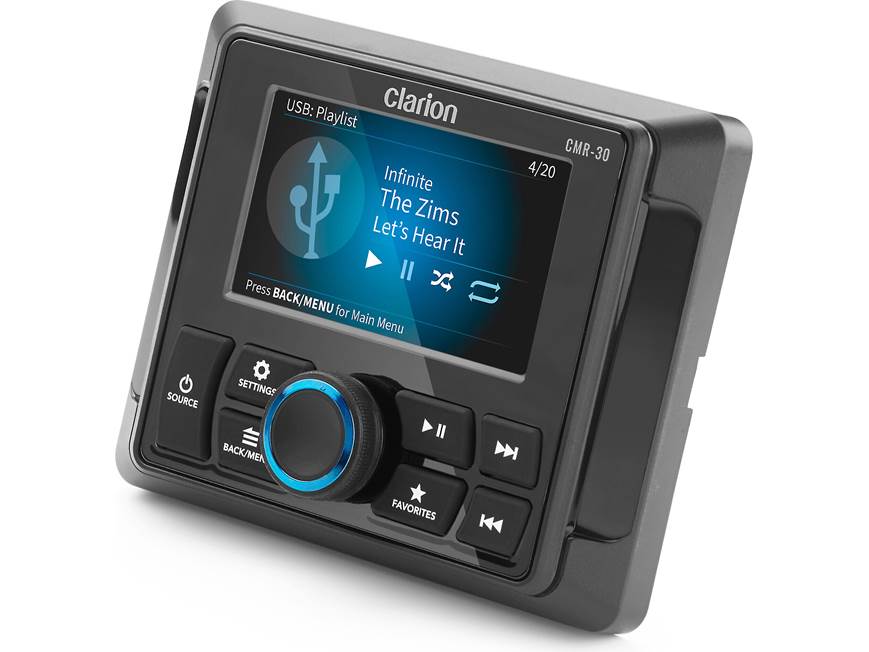 Clarion CMR-30 Wired marine remote control with 3