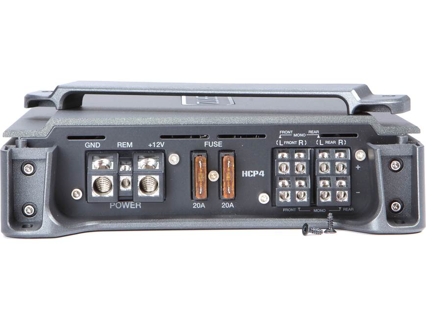 Hertz HCP 4 4-channel car amplifier — 50 watts RMS x 4 at