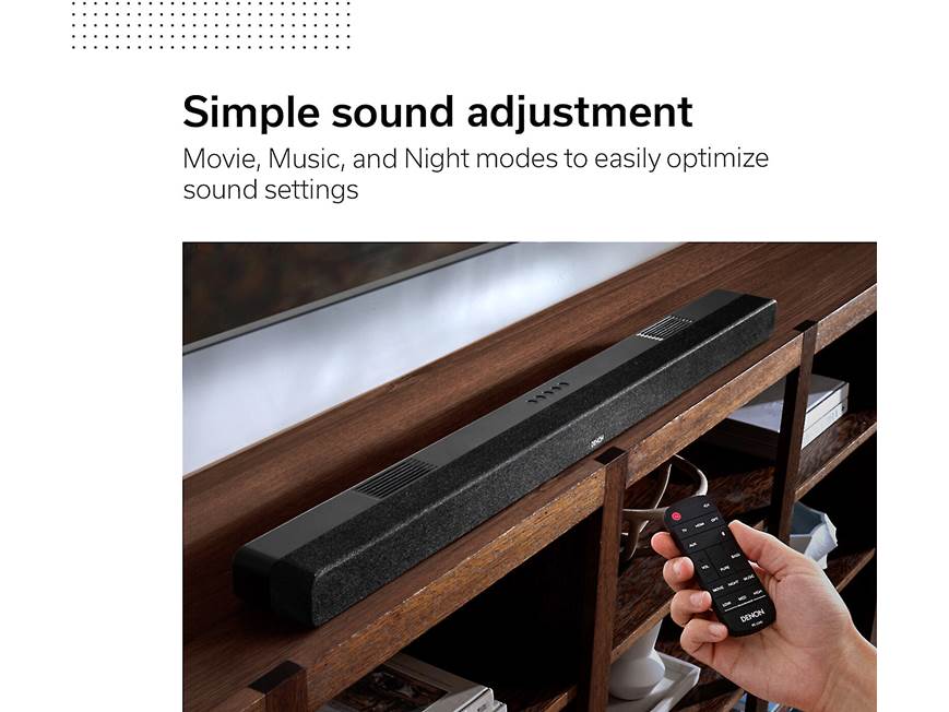 Denon DHT-S517 Powered 3.1.2 channel sound bar and wireless