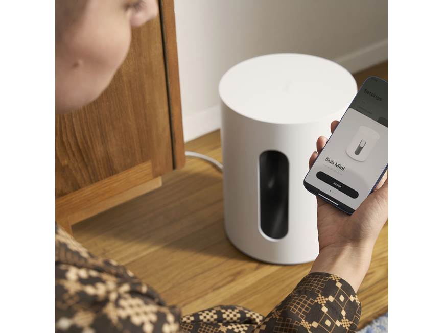 Sonos Sub Mini (White) Wireless subwoofer for compatible Sonos