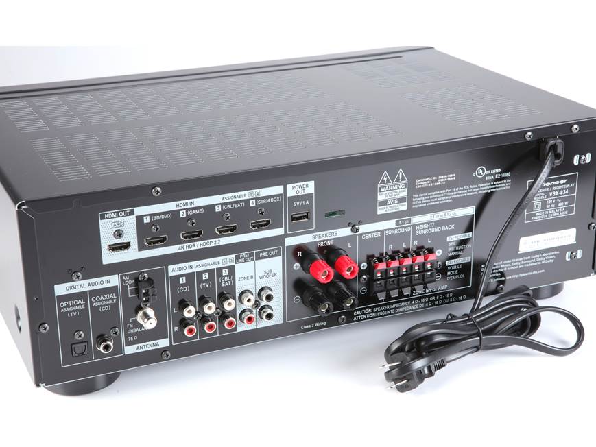 Pioneer VSX-834 7.2-channel home theatre receiver with Dolby Atmos