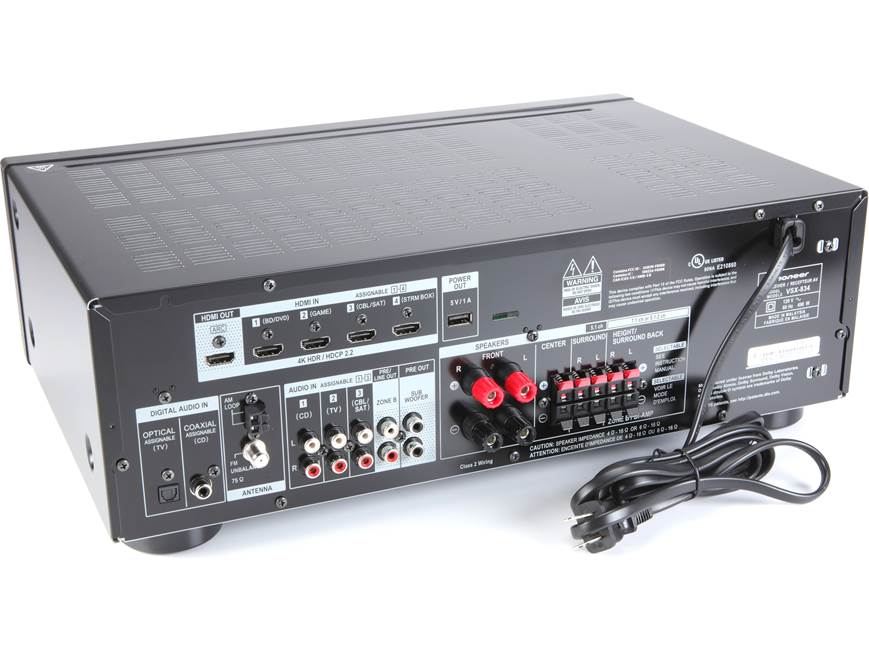 Pioneer VSX-834 7.2-channel home theatre receiver with Dolby Atmos