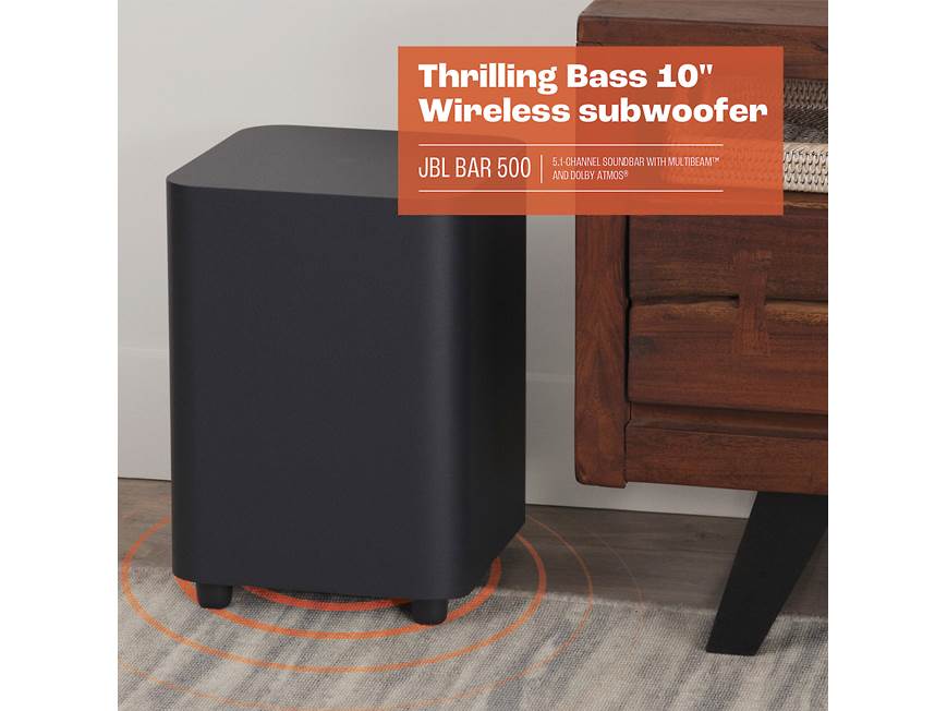 JBL Bar 500 Powered 5.1-channel sound bar/subwoofer system with