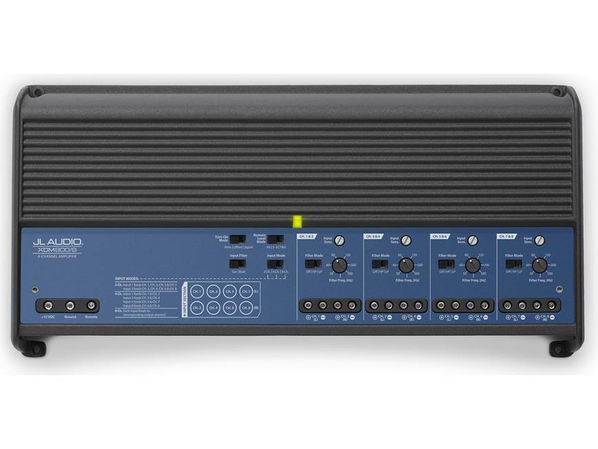 JL Audio XDM800/8 8-channel car/marine amplifier — 75 watts RMS x