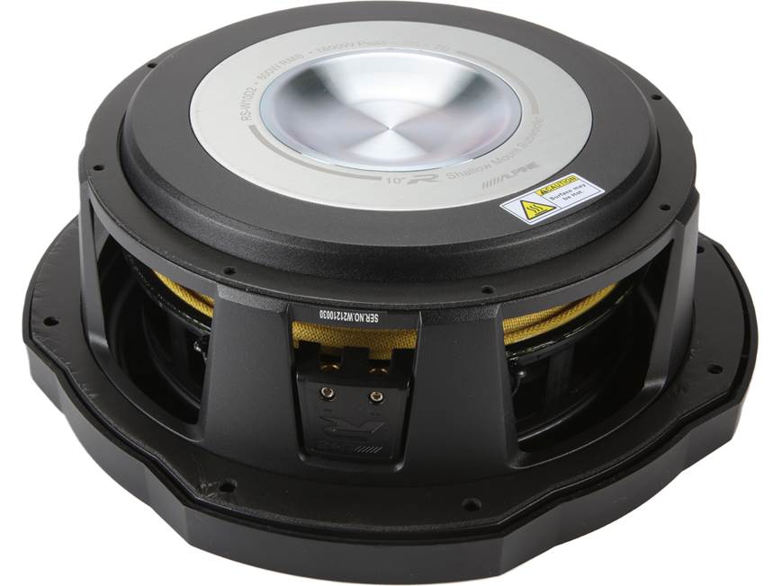 Alpine RS-W10D2 R-Series shallow-mount 10