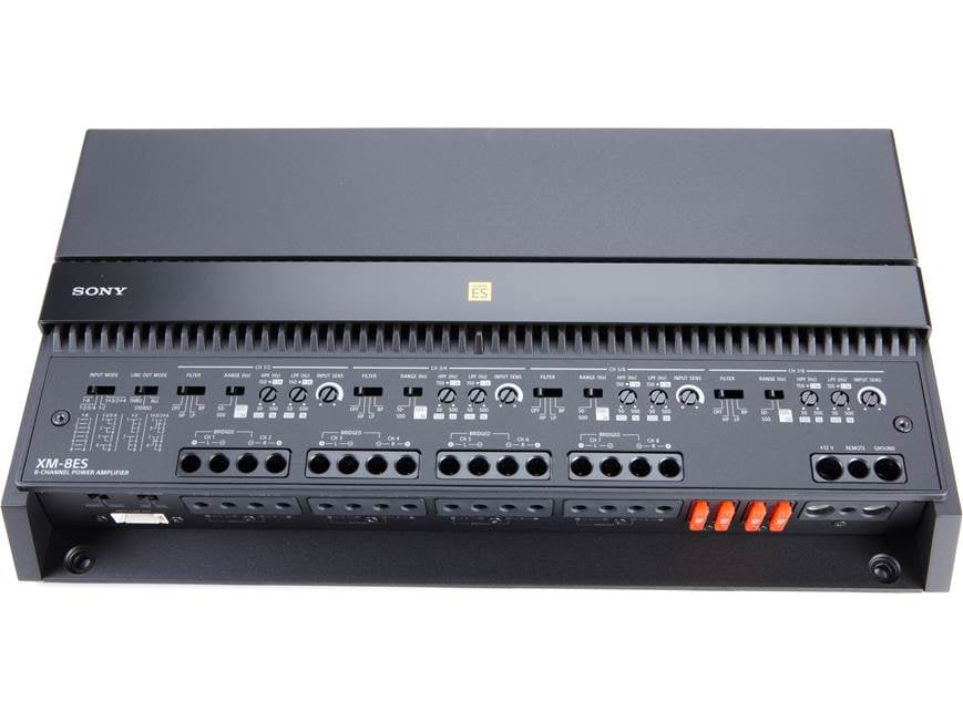 Sony XM-8ES Mobile ES™ Series 8-channel car amplifier — 100 watts
