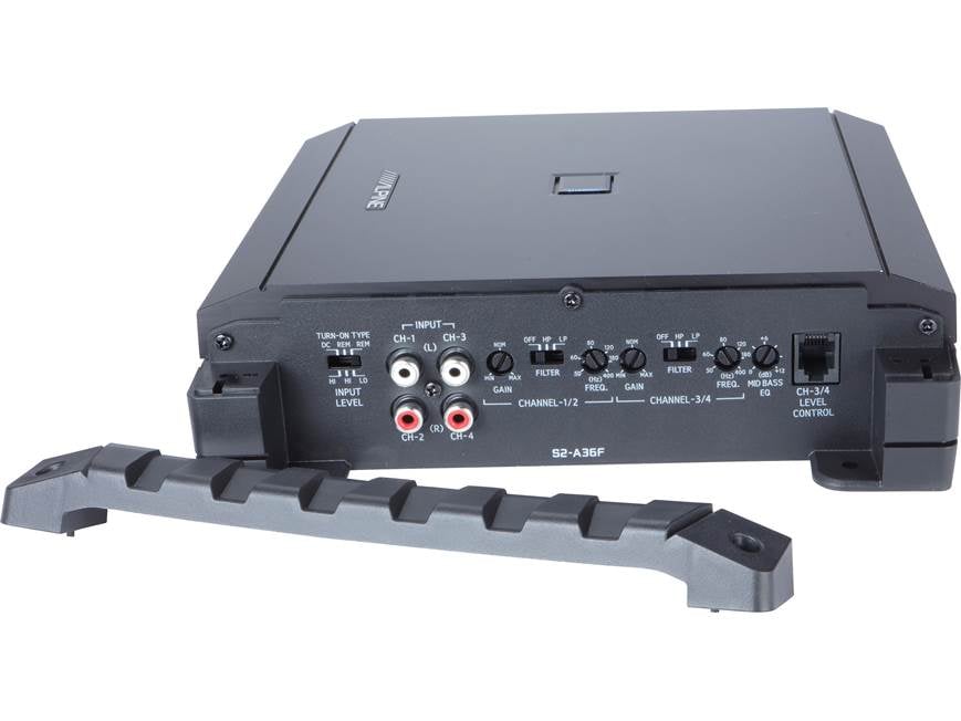 Alpine S2-A36F S-Series 4-channel car amplifier — 60 watts RMS x 4
