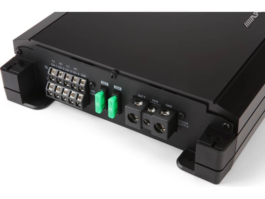 Alpine S2-A55V S-Series 5-channel car amplifier — 40 watts RMS x 4
