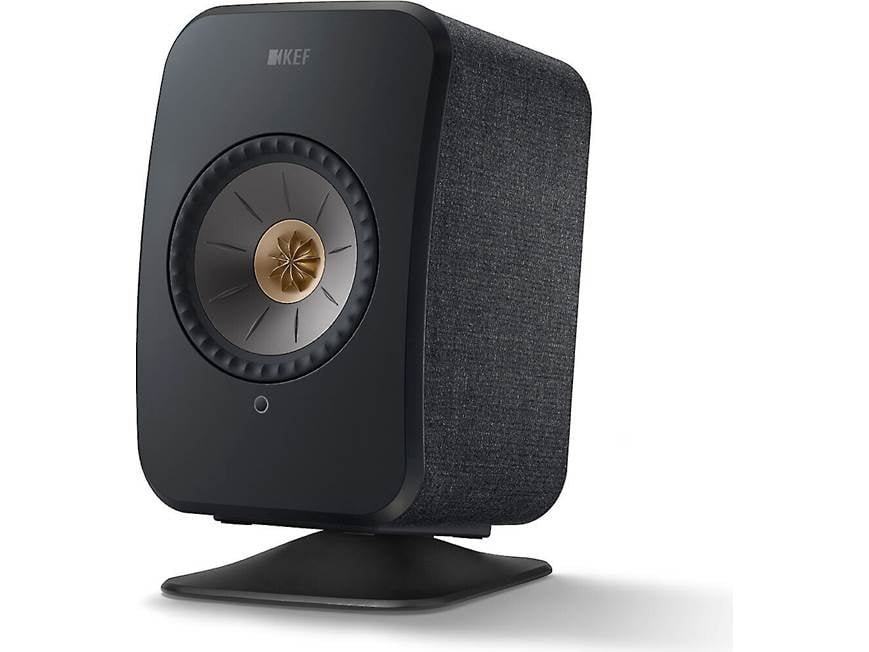 KEF P1 (Black) Custom desktop stands for KEF LSX II powered