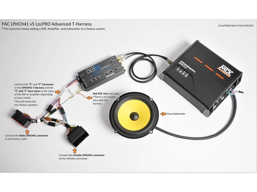 PAC LPHCH41 LocPro Advanced T-Harness T-harness for adding an