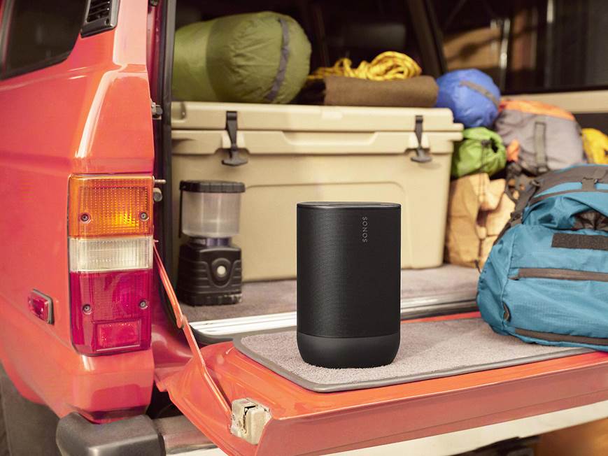 Sonos Move 2 (Black) Wireless portable speaker with built-in