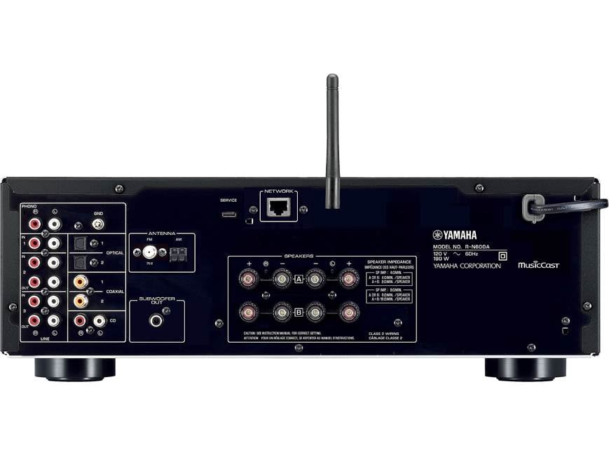 Yamaha R-N600A (Black) Stereo receiver with Wi-Fi, Bluetooth, and