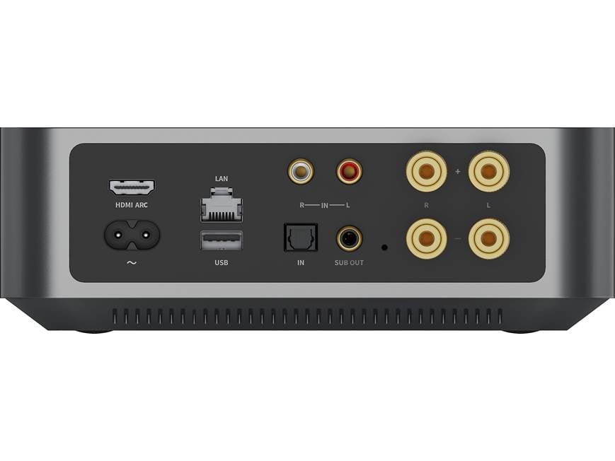 WiiM Amp (Space Gray) Wireless streaming amplifier with Bluetooth