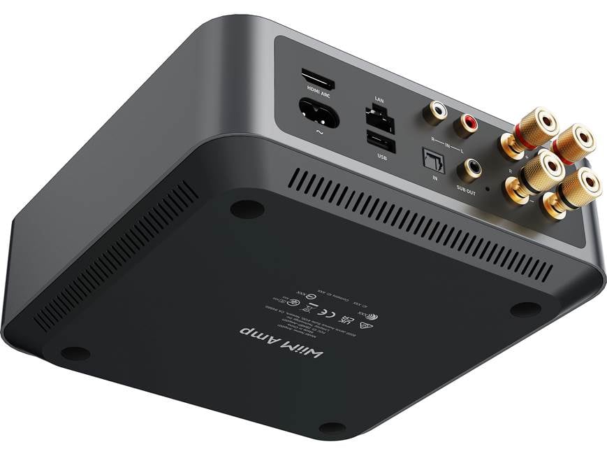 WiiM Amp (Space Gray) Wireless streaming amplifier with Bluetooth