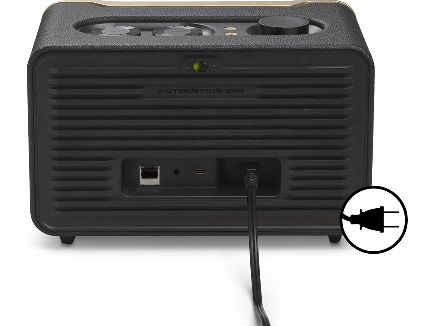 JBL Authentics 200 (Black) Wireless powered speaker with Wi-Fi and