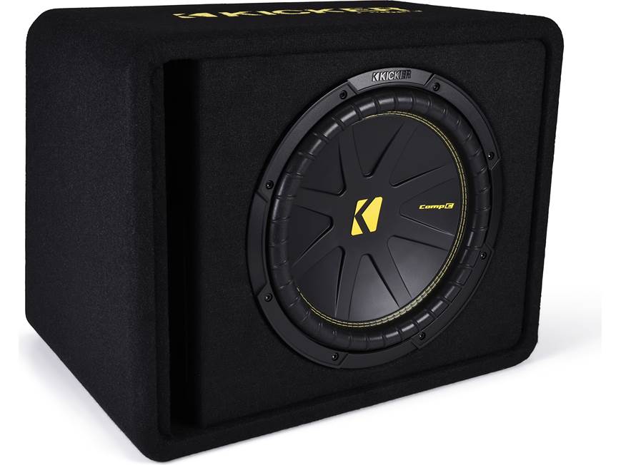 Kicker CompC 50VCWC124 4-ohm ported enclosure with one 12
